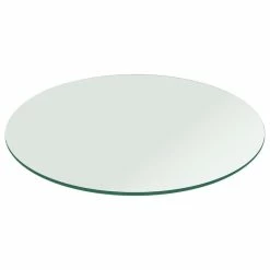 Fab Glass And Mirror Round Glass Table Top: 44 Inch 1/4 Inch Thick Flat Polished Tempered