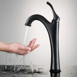 Kraus USA, Inc. Glass Vessel Sink, Bathroom Arlo Faucet, PU Drain, Mounting Ring, Oil Rub Bronze -home bar shop dad18f1403518dd3 9332 w800 h800 b0 p0