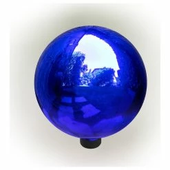 Alpine Corporation 10" Diameter Indoor/Outdoor Glass Gazing Globe Festive Yard Décor, Blue -home bar shop dae138e90f4a270f 3488 w800 h800 b1 p0