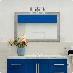 Kira Home Ashland 23.5" Farmhouse Bathroom / Light, Hammered Glass Shades, White 9 Kira Home Ashland 23.5" Farmhouse Bathroom / Light, Hammered Glass Shades, White -home bar shop de7169bf02318d8c 8462 w800 h800 b0 p0