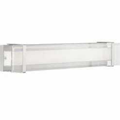 Progress Lighting Miter LED Collection 34" Brushed Nickel Clear Glass Luxe Bath Vanity Light