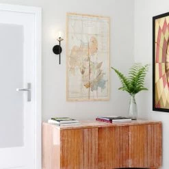 Vaxcel Orbit Brass/Oil Rubbed Bronze Industrial MCM Wall Sconce, Glass Globe, 16"H -home bar shop e091f5030166df33 5609 w800 h800 b0 p0