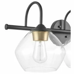 Globe Electric 3-Light Vanity Light, Dark Bronze, Clear Glass Shade -home bar shop e0b16c6301819f4e 0512 w800 h800 b1 p0