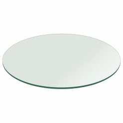 Fab Glass And Mirror Glass Table Top: 20 Inch Round 1/4 Inch Thick Flat Polished Tempered
