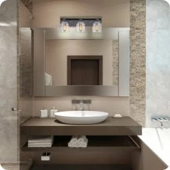 Kira Home Caspian 23" Farmhouse Bathroom / Light, Hammered Glass Shades, Russet -home bar shop e171892801d4cf4b 8692 w800 h800 b0 p0