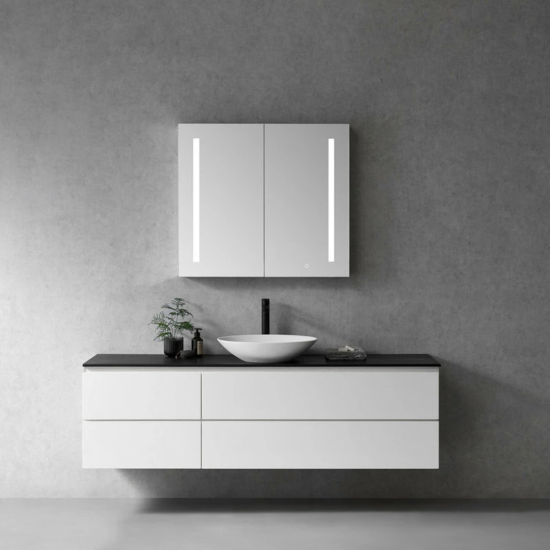 Altair Catola 36" Clear Glass Surface-Mount/Recessed LED Mirror Medicine Cabinet 5 Altair Catola 36" Clear Glass Surface-Mount/Recessed LED Mirror Medicine Cabinet - Image 5