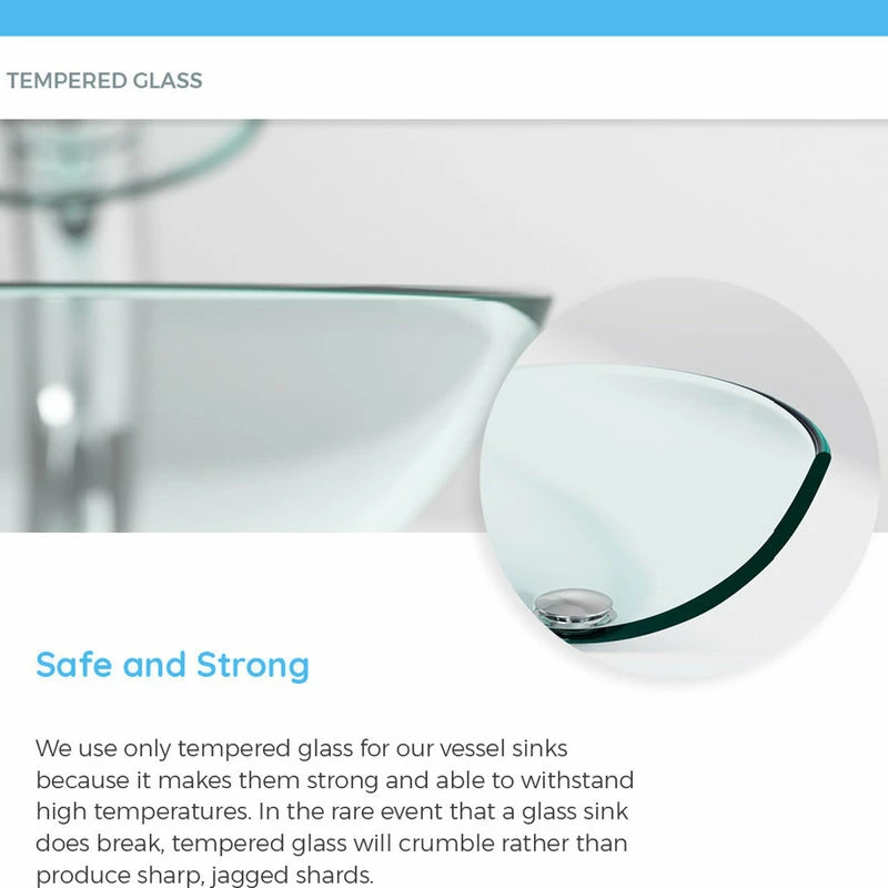 MR Direct Sinks And Faucets 601 Colored Glass Vessel Sink, Turquoise, Sink Only, No Additional Accessories 4 MR Direct Sinks And Faucets 601 Colored Glass Vessel Sink, Turquoise, Sink Only, No Additional Accessories - Image 4