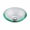 Kraus USA, Inc. Clear 17" Glass Vessel 19mm Thick Bathroom Sink