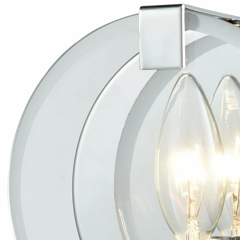 Elk Home Clasped Glass 1 Vanity Polished Chrome 3 Elk Home Clasped Glass 1 Vanity Polished Chrome - Image 3