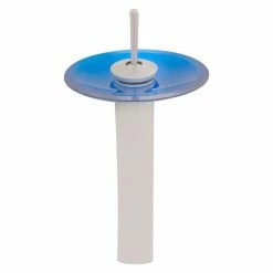 Decor Love Above Counter Bathroom Sink, Unique Glass Bowl & Waterfall Faucet, Blue 7 Decor Love Above Counter Bathroom Sink, Unique Glass Bowl & Waterfall Faucet, Blue -home bar shop e631b7b60035647f 1364 w800 h800 b1 p0