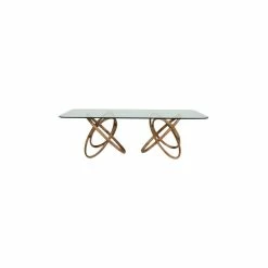 Vig Furniture Inc. Modrest Mason Modern Glass And Walnut Dining Table