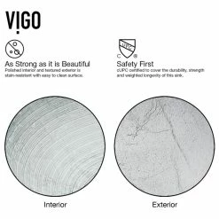 VIGO Glass Vessel Bathroom Sink, Simply Silver -home bar shop e70132b50e9ed88a 9078 w800 h800 b1 p0