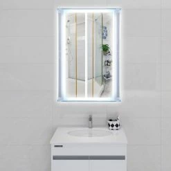 Vanity Art LLC Vanity Art LED Lighted Bathroom Mirror With Touch Sensor And Glass Cabinet -home bar shop e731f1670dc12f92 1946 w800 h800 b0 p0