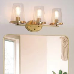 Kira Home Trinity 24" Bathroom Light, Light Fixtures, Cone, Funnel Glass Shades 10 Kira Home Trinity 24" Bathroom Light, Light Fixtures, Cone, Funnel Glass Shades -home bar shop e781e96e00d1167f 8690 w800 h800 b0 p0