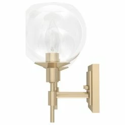Hunter Fan Company Xidane Alturas Gold, Clear Glass 2 Light Vanity Wall -home bar shop e851c044039ba540 0663 w800 h800 b1 p0