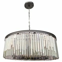 Lightupmyhome D'Angelo 12-Light Round Glass Crystal Chandelier, 3 Rows, Smoked G -home bar shop e911287202e7f855 8591 w800 h800 b1 p0