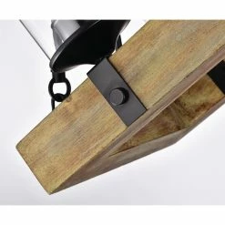 Edvivi Lighting 6-Light Matte Black And Vintage Wood Farmhouse Linear Chandelier Clear Glass 16 Edvivi Lighting 6-Light Matte Black And Vintage Wood Farmhouse Linear Chandelier Clear Glass -home bar shop ec41738c0d684b89 0712 w800 h800 b0 p0