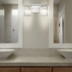 JONATHAN Y Coco Prism Vintage Metal/Glass Glam LED Vanity Light, Width: 13.5" -home bar shop eca16a3b03caacf3 5323 w800 h800 b0 p0