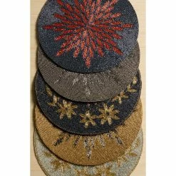 St. Croix 15" Glass Beaded Sunburst Placemat, Gold And Gray 5 St. Croix 15" Glass Beaded Sunburst Placemat, Gold And Gray -home bar shop eda1492006048d27 6298 w800 h800 b0 p0