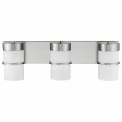 CHLOE Lighting, Inc. Penelope 3-Light Brushed Nickel Bath Vanity-Light Etched White Glass 23" -home bar shop eda19c450ae238aa 5545 w800 h800 b1 p0