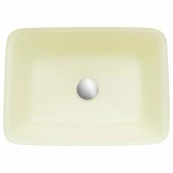 Vinnova Glass Rectangular Vessel Bathroom Sink Without Faucet, Matte White -home bar shop ee81d64101c58258 1504 w800 h800 b1 p0