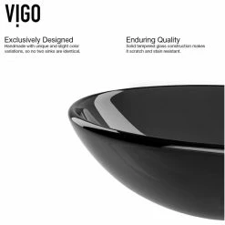 VIGO Sheer Black Glass Vessel Bathroom Sink Set With Dior Vessel Faucet 29 VIGO Sheer Black Glass Vessel Bathroom Sink Set With Dior Vessel Faucet -home bar shop eec198340e9ed989 2706 w800 h800 b1 p0
