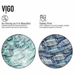 VIGO Glass Vessel Bathroom Sink, Oceania -home bar shop ef81bbee0e9ed8cc 9067 w800 h800 b1 p0