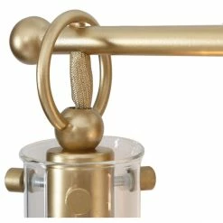 LALUZ 2-Light Matte Gold Modern Vanity Bathroom Vanity Light With Clear Glass -home bar shop f2217c0c040af2de 9692 w800 h800 b1 p0