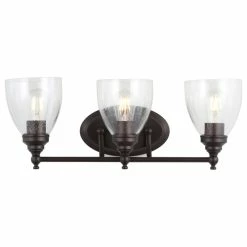 JONATHAN Y Marais Metal/Glass LED Vanity Light, Oil Rubbed Bronze, Width: 22.25" -home bar shop f291b914037e6627 8555 w800 h800 b1 p0