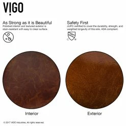 VIGO 18" Glass Vessel Bathroom Sink And Niko Vessel Faucet -home bar shop f4b191c000ddbebe 0584 w800 h800 b1 p0