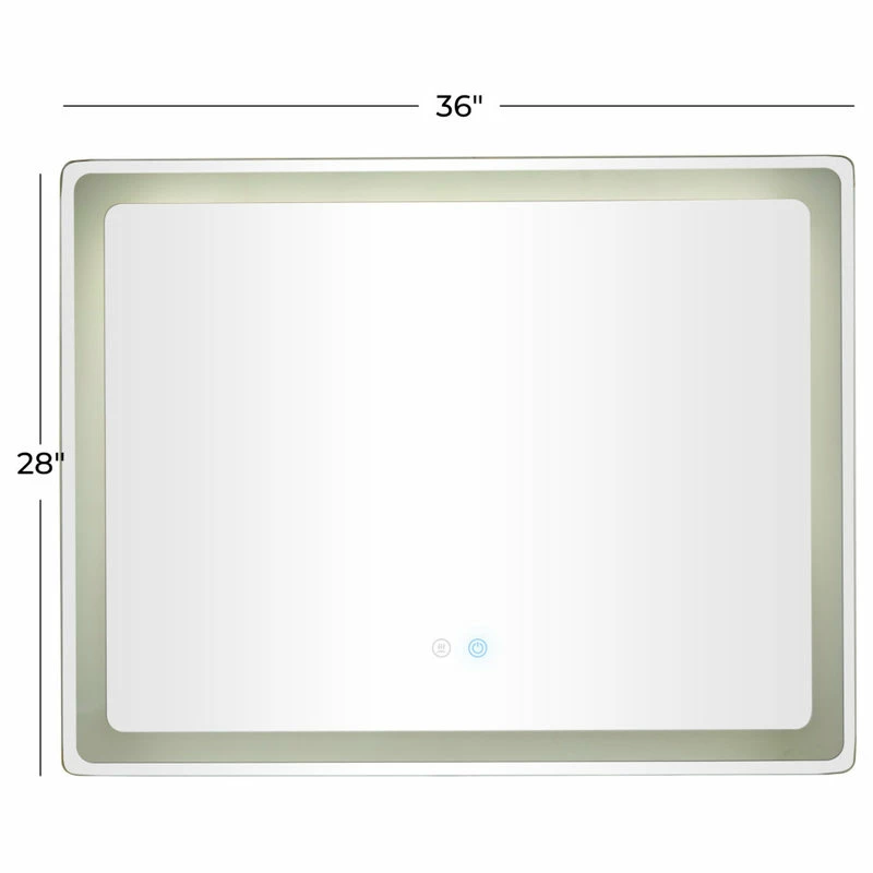 Brimfield & May Modern Silver Glass Anti Fog Mirror 561824 7 Brimfield & May Modern Silver Glass Anti Fog Mirror 561824 - Image 7