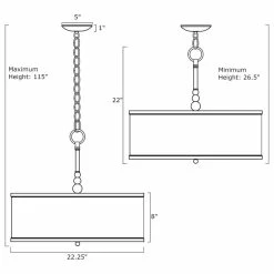 Kira Home Adelade 22" Drum Pendant Chandelier, Black Fabric Shade, Glass 13 Kira Home Adelade 22" Drum Pendant Chandelier, Black Fabric Shade, Glass -home bar shop f5518b6d00df65af 8691 w800 h800 b1 p0