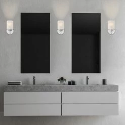 Kira Home Phoebe 8" Wall Sconce/ Light, Frosted Seeded Glass Shade, Chrome 11 Kira Home Phoebe 8" Wall Sconce/ Light, Frosted Seeded Glass Shade, Chrome -home bar shop f6d1201800d3b4b1 8687 w800 h800 b0 p0