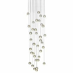 LightUpMyHome LightUpHome Orion 36 Light Glass LED Chandelier, Brushed Nickel, Round Canopy -home bar shop f8c18df90a9ec502 8590 w800 h800 b1 p0