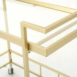 GDFStudio GDF Studio Amaya Industrial Iron And Glass Bar Cart, Gold -home bar shop f921f7e301baafb2 1955 w800 h800 b0 p0