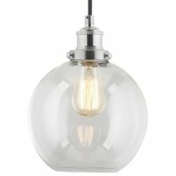 Linea Di Liara Primo Pendant With Clear Glass Shade