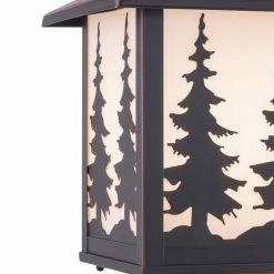 Vaxcel Yosemite 1L Bronze Rustic Outdoor Tree Post Light White Glass, Tree -home bar shop ff91f82f02e05b21 0919 w800 h800 b0 p0