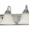 Satco Products Nuvo Ballerina 7-Light 48" Vanity & Wall W/ Alabaster Glass In Polished Chrome