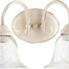 Quorum International Spencer 2-Light Vanity Fixture, Persian White With Clear Seeded Glass