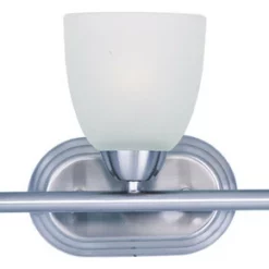 Maxim Lighting International Axis 3-Light Bath Vanity, Polished Chrome With Frosted Glass/Shade
