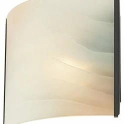 Elk Home Pannelli 1 Light Vanity, Oil Rubbed Bronze And Honey Alabaster Glass