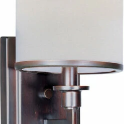 Maxim Lighting International Nexus 1-Light Wall Sconce, Oil Rubbed Bronze With White Glass/Shade