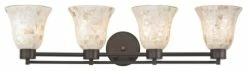 Destination Lighting Bathroom Light With Mosaic Glass - Four Lights