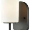 Elk Home Pemlico 1-Light Vanity, Oil Rubbed Bronze With White Glass