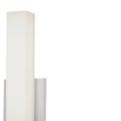 Dainolite Ltd. 12W Polished Chrome Vanity Light W/ White Glass