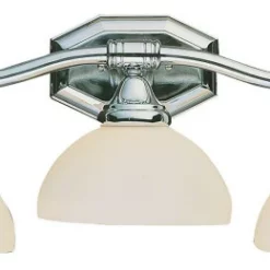 Trans Globe Lighting Bull Nose 3 Light 24 Inch Chrome And Frosted Glass Vanity Wall Light