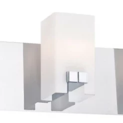 Elk Home Gemelo 3 Light Vanity, Chrome And White Opal Glass