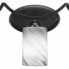 Toltec Lighting Zilo 3 Light Bath Bar Shown In Matte Black Finish With 4" Onyx Swirl Glass