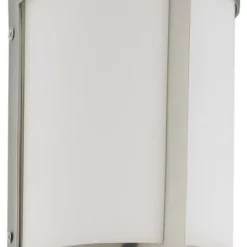 Satco Products Nuvo Odeon Brushed Nickel Wall Sconce With Satin White Glass