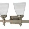 Satco Products Nuvo Triumph 4-Light 29" Vanity With Sculptured Glass Shades